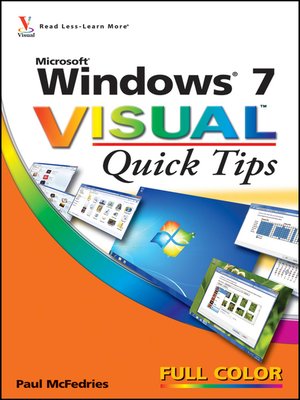 cover image of Windows 7 Visual Quick Tips